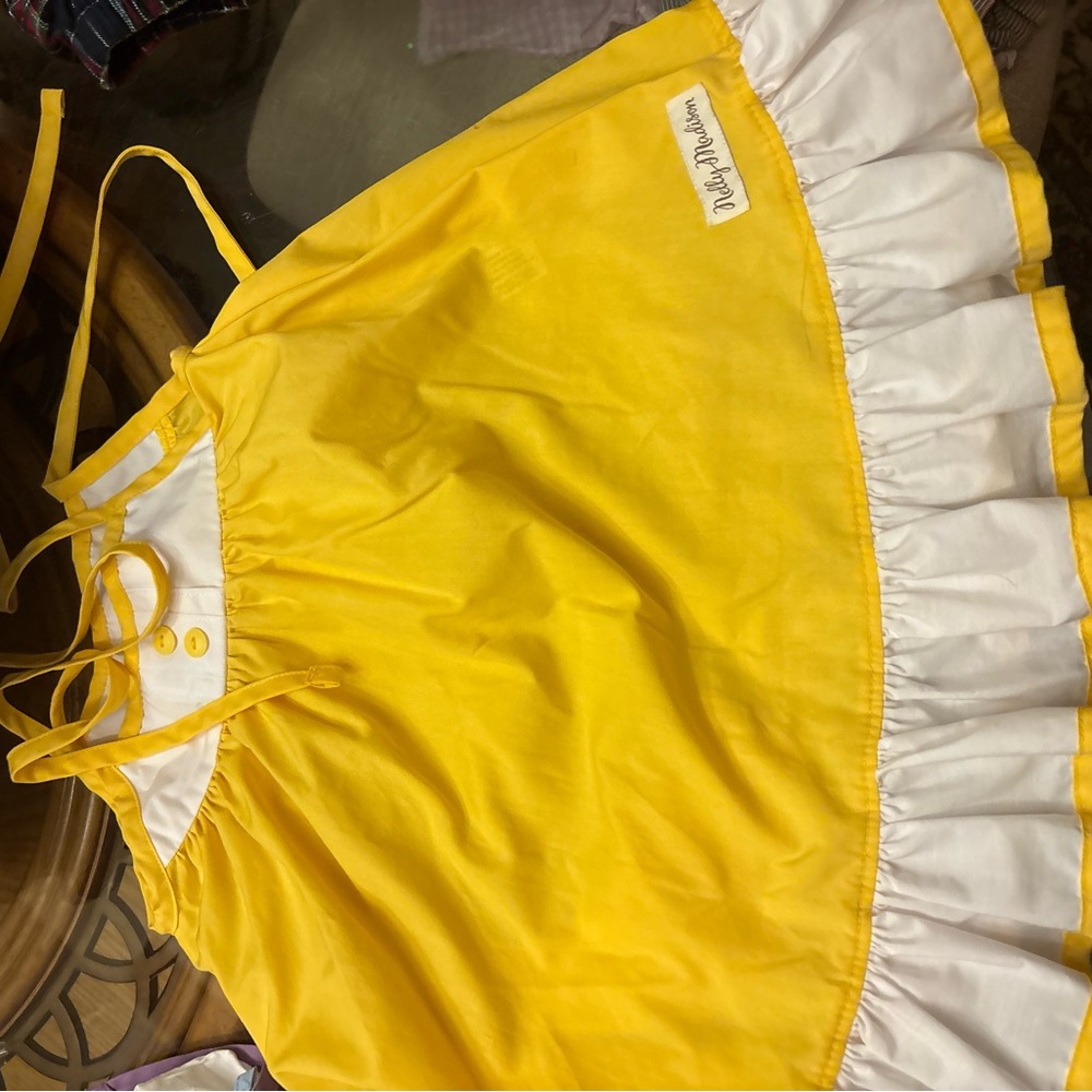 Madison Sunny Yellow and White Casual Dress